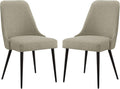 Beige Set of 2 Dining Chair W869