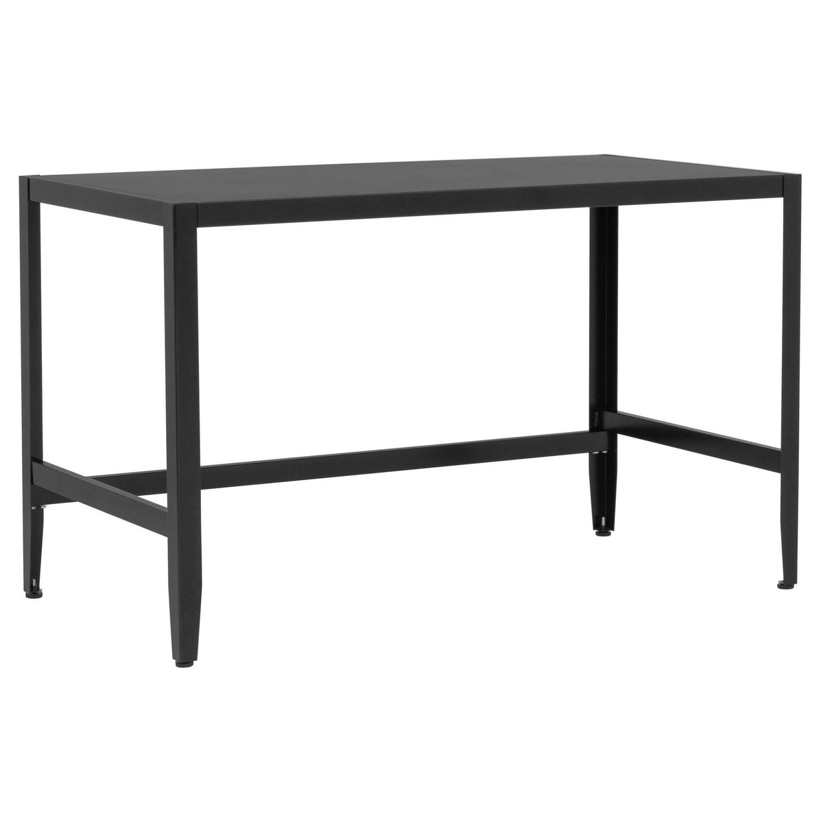 Black Metal Parsons Desk W380