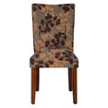 Brown Tan Parsons Dining Chair V55417