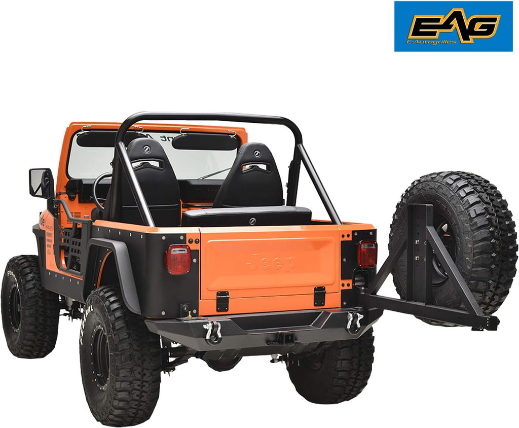 Rock Crawler Rear Bumper with Tire Carrier S1211