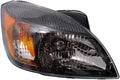 Headlight Assembly Passenger Side with Bulbs Black Housing U86777