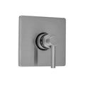 Square Plate with Contempo Low Lever Trim for Thermostatic Valves Satin Chrome D618
