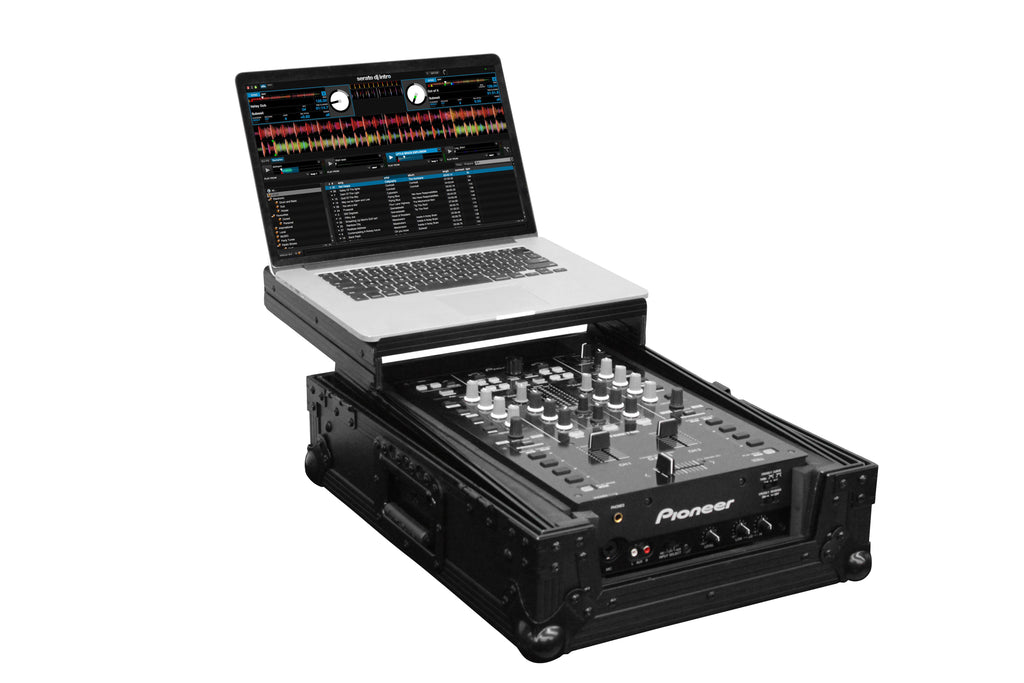 Black Universal 10-Inch DJ Mixer Glide Case S2157