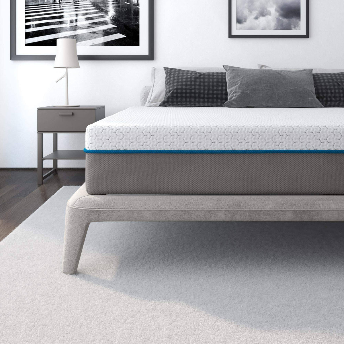 Charcoal Gel Memory Foam Mattress - King N123632