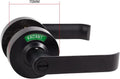Matte Black Privacy Lock with Large Indicator I260