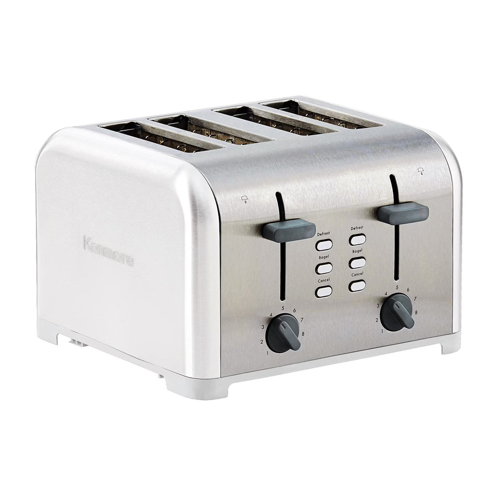 4-Slice Stainless Steel Toaster with Dual Controls I9611