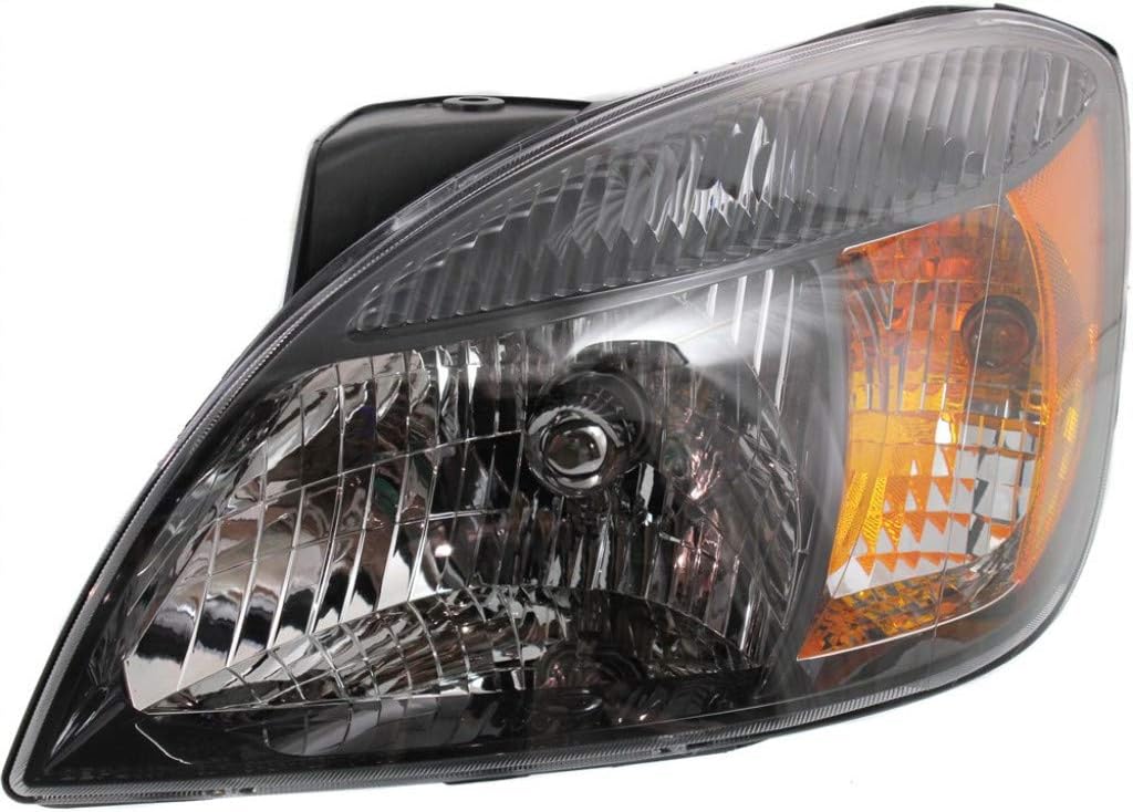 Headlight Assembly Passenger Side with Bulbs Black Housing U86777