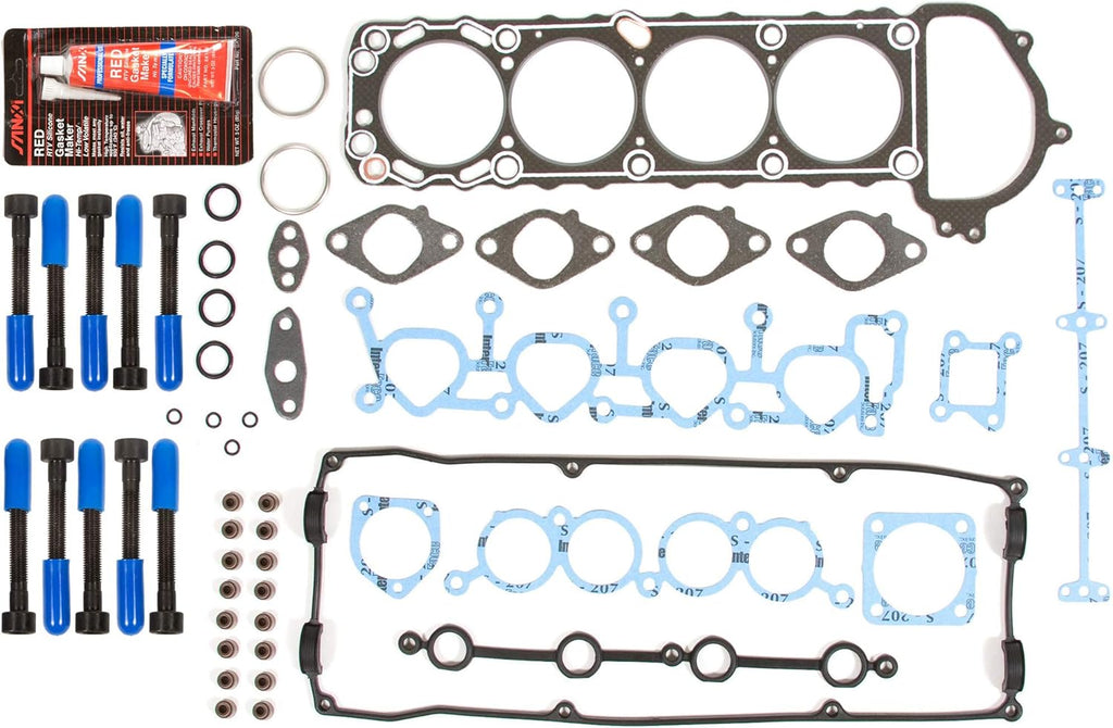 Head Gasket Set Intake Exhaust Valves for 2.4L DOHC KA24DE I7800