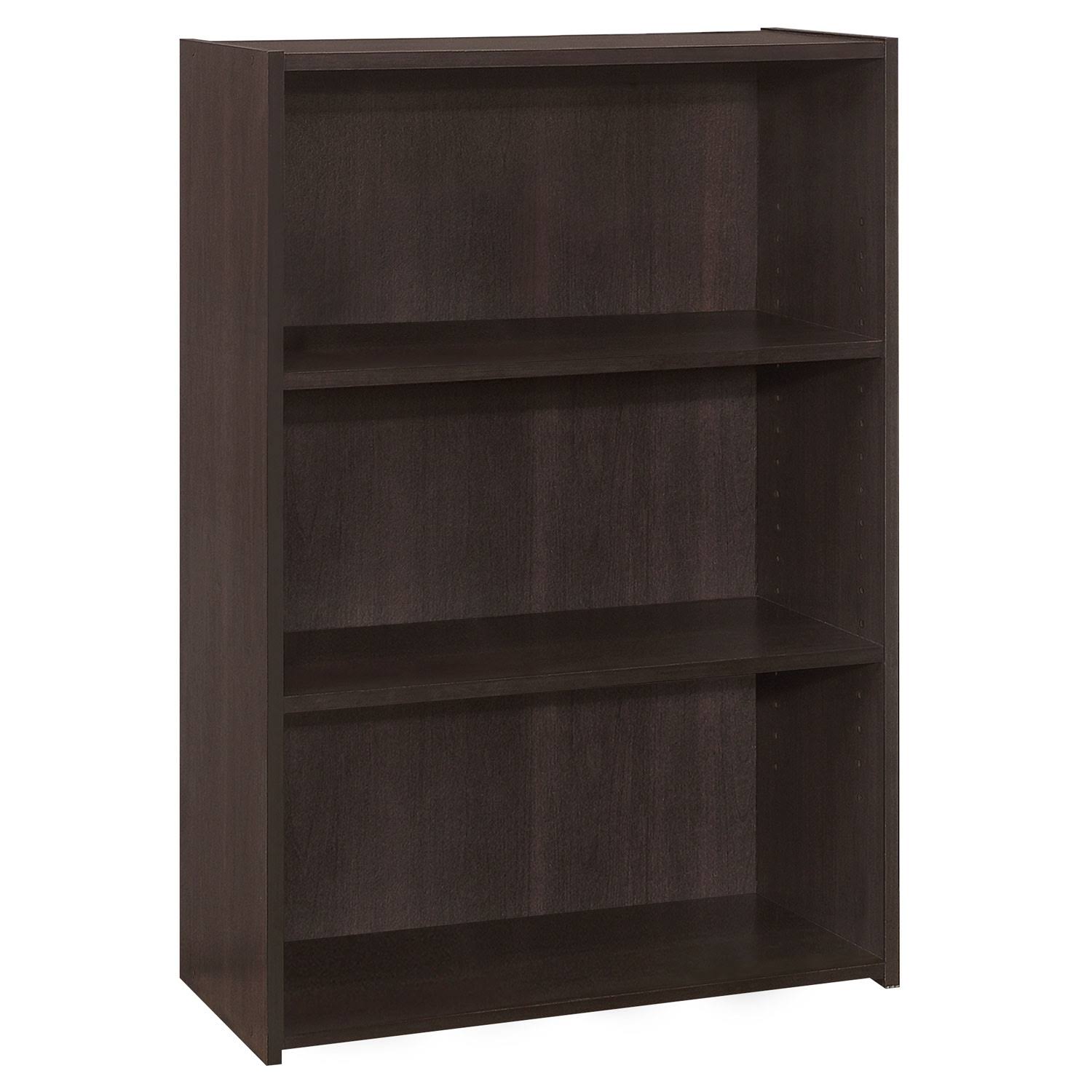 Three Shelves Bookcase in Cappuccino Black Y813