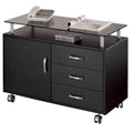3 Drawer Wood Storage Cabinet in Graphite U286