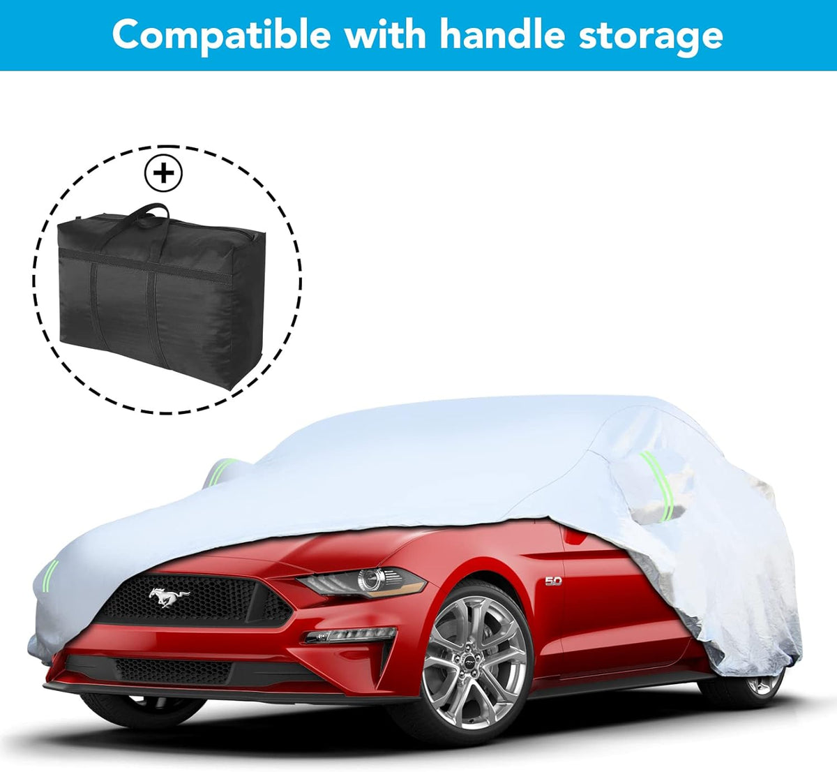 6 Layers Waterproof Full Exterior Car Cover with Zipper C62981