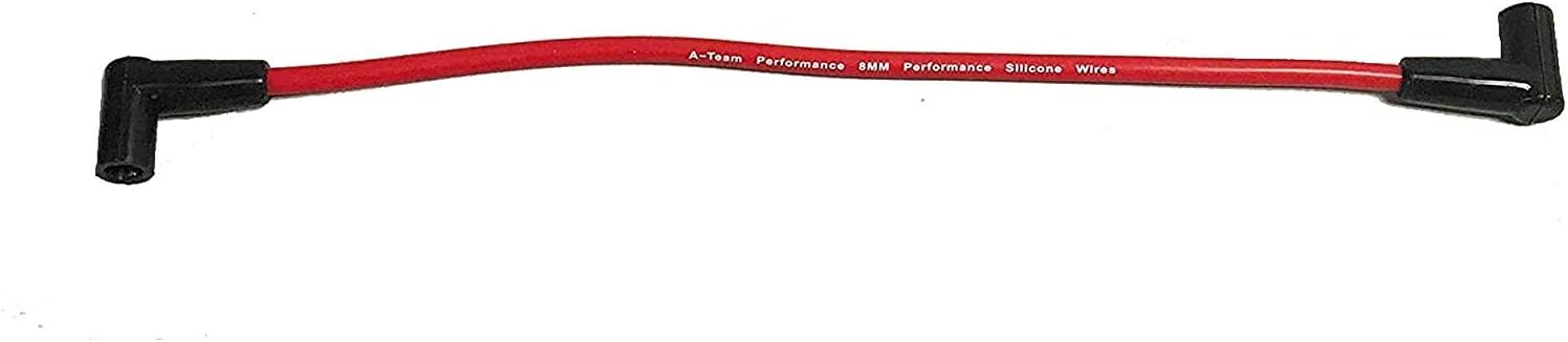Red 8.0mm Spark Plug Wires & 45K Volt Coil Distributor M2943