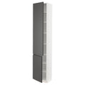 White High Cabinet with Shelves, 2 Doors H85574