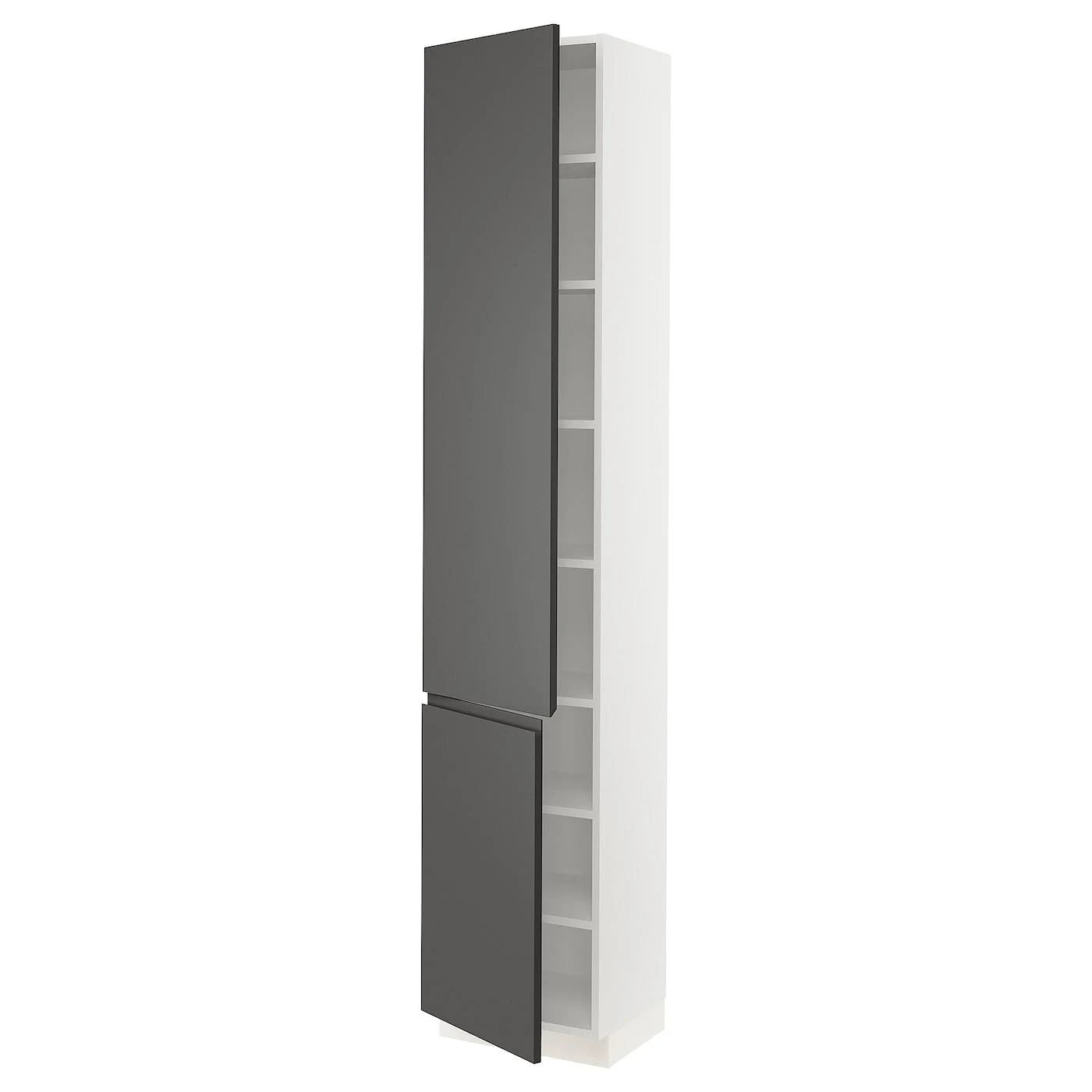 White High Cabinet with Shelves, 2 Doors H85574