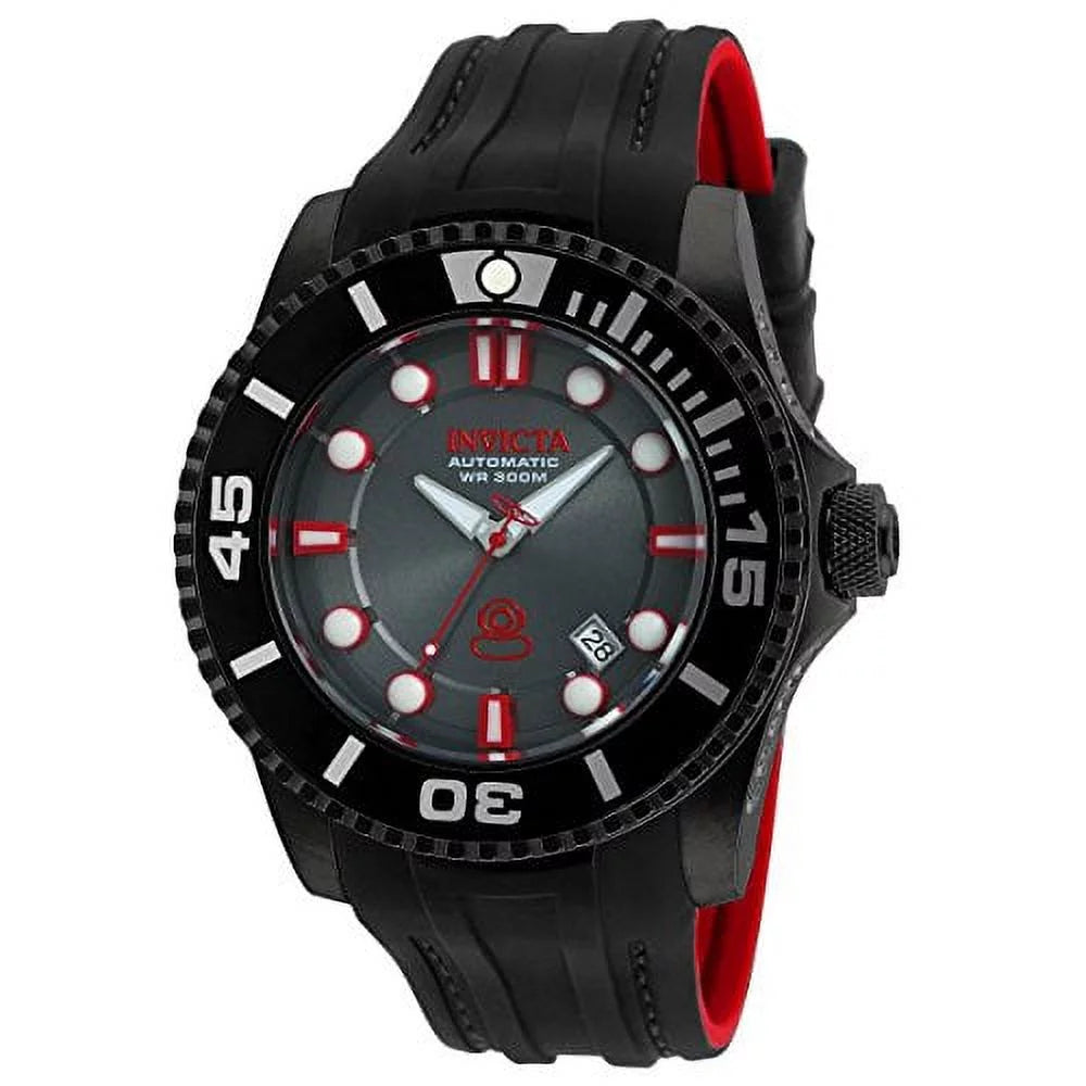 Black Silicone Automatic Diving Watch B16472