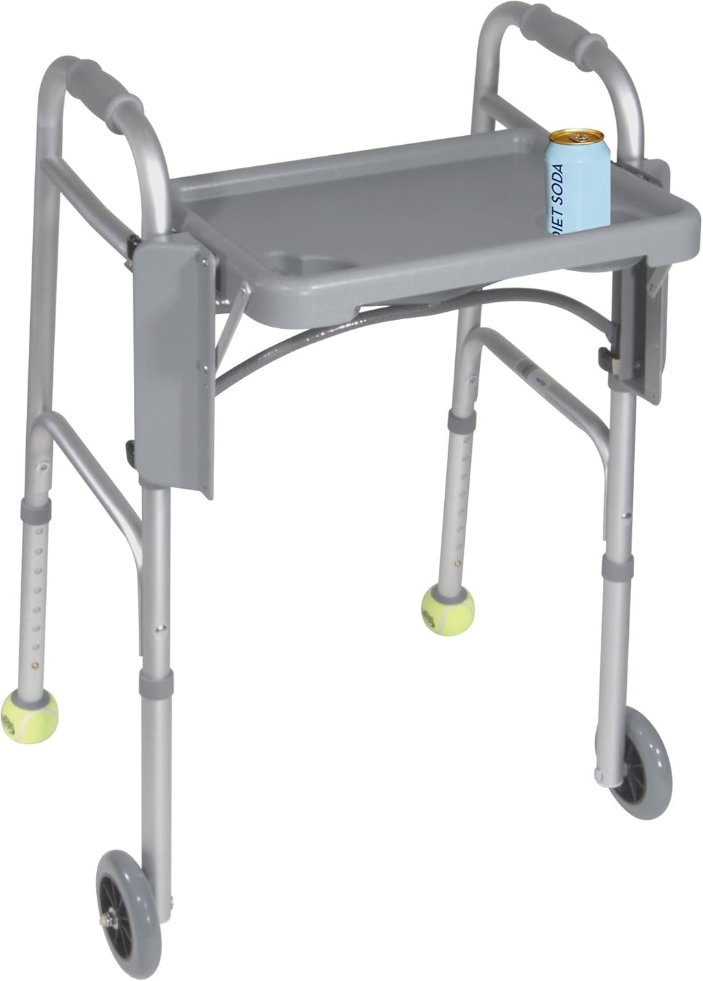 Gray Walker Tray with Cup Holders X47540