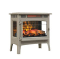 Electric Infrared Quartz Fireplace Stove with 3D Flame Effect T666518