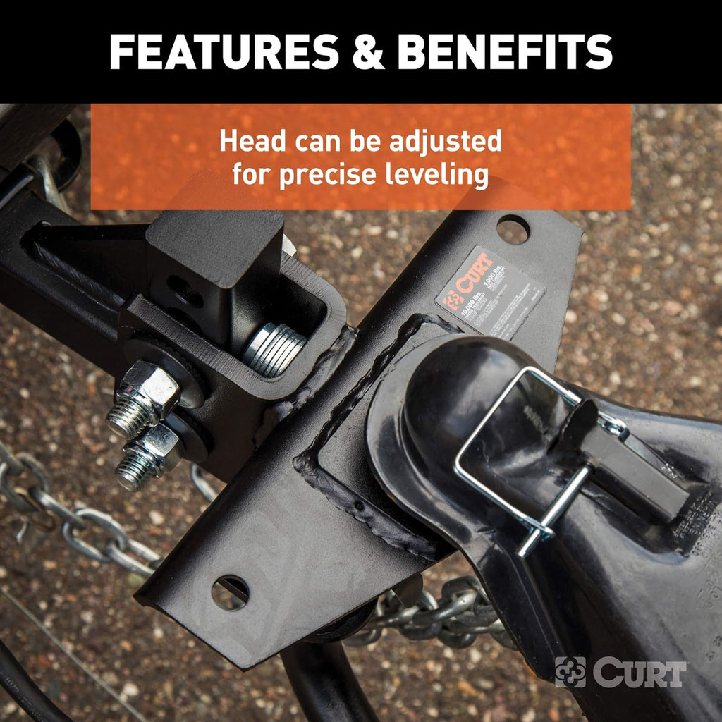 Round Bar Weight Distribution Hitch with Sway Control, 2-in Shank, 2-5/16-Inch Ball Q354043
