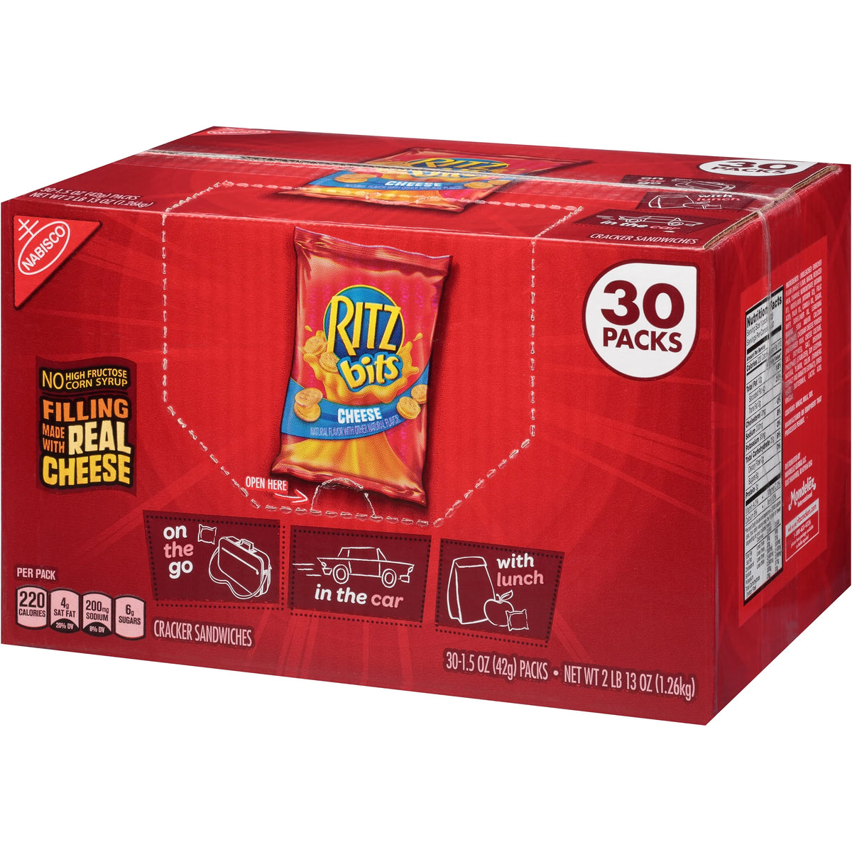 Ritz Bits Cheese Cracker Sandwiches (1.5 Ounce packs, 30 Count) Z5290