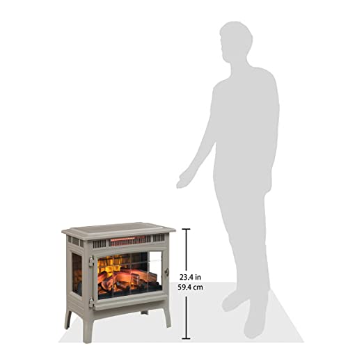 Electric Infrared Quartz Fireplace Stove with 3D Flame Effect T666518