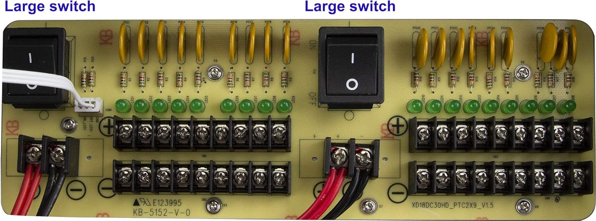 18 Outputs 30 Amp 12V DC CCTV Power Supply Box E199