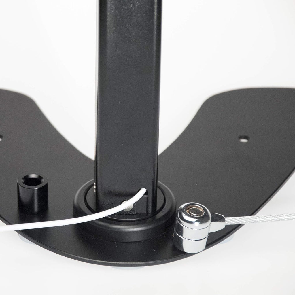 Black Locking Security Stand with 360-Degree Rotating Base N8737