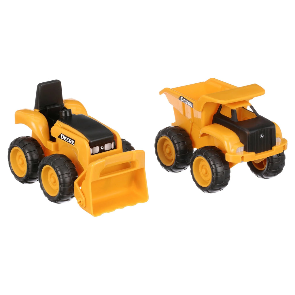 Yellow Construction Vehicle 2 Pack Dump Truck & Tractor with Loader C92722