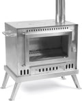 Tent Stove with View Glass, Pipes and Slide Air Intake Valve N12435