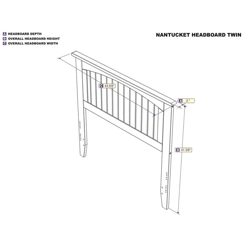 Twin Panel Headboard in White N721
