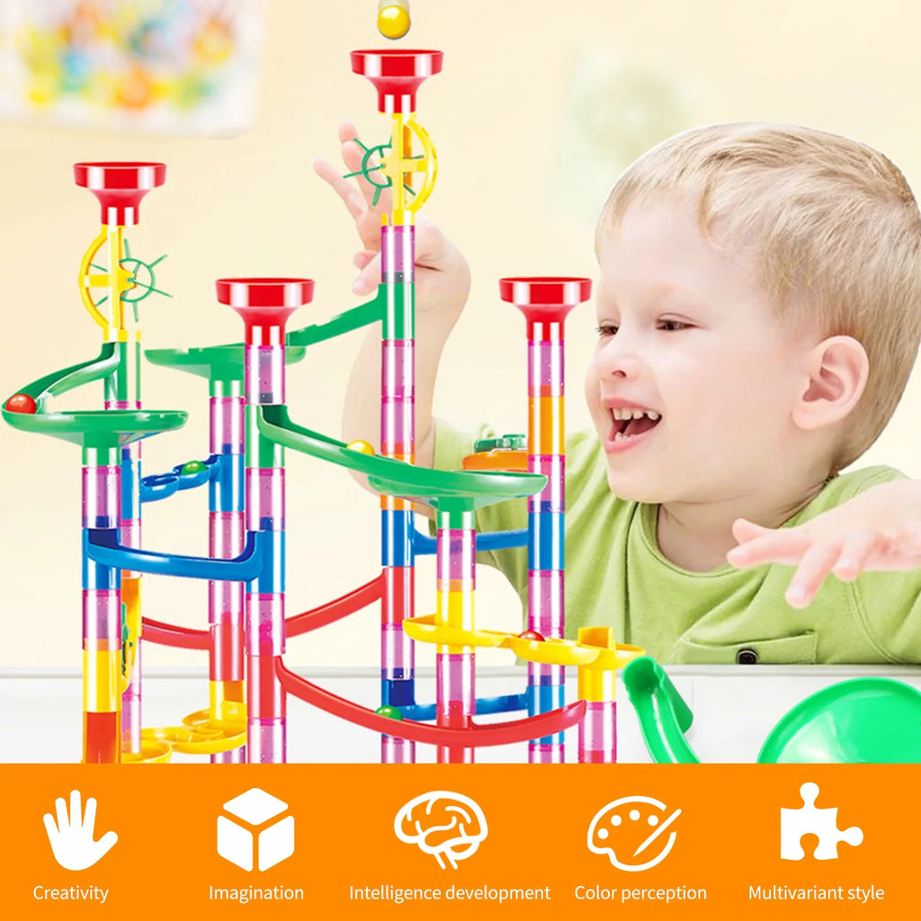 105 Piece Marble Run Building Block Set H528472