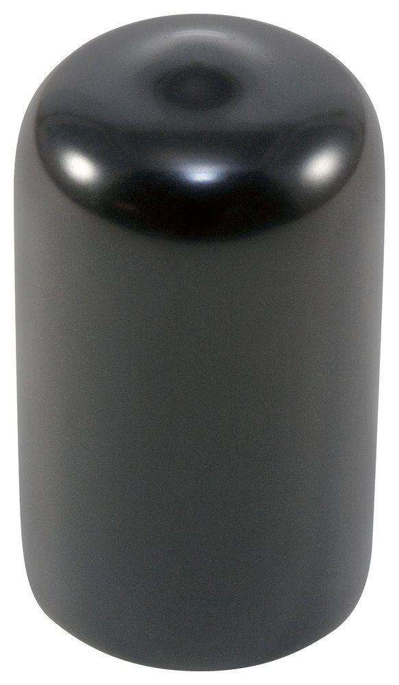 Black Vinyl Plastic Round Cap, Pack of 500 T893
