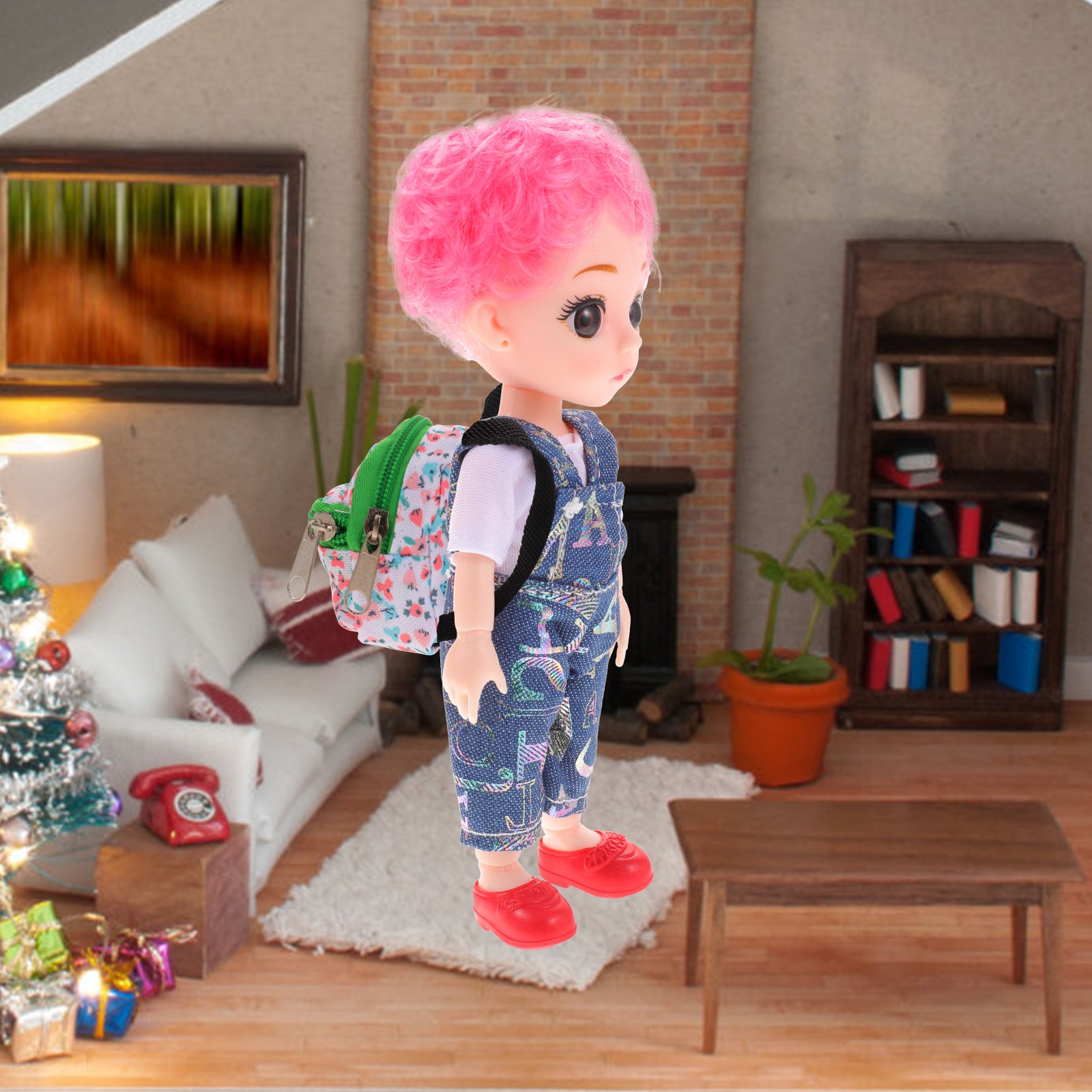 Mini House Ornament Photography Props Backpack O870527