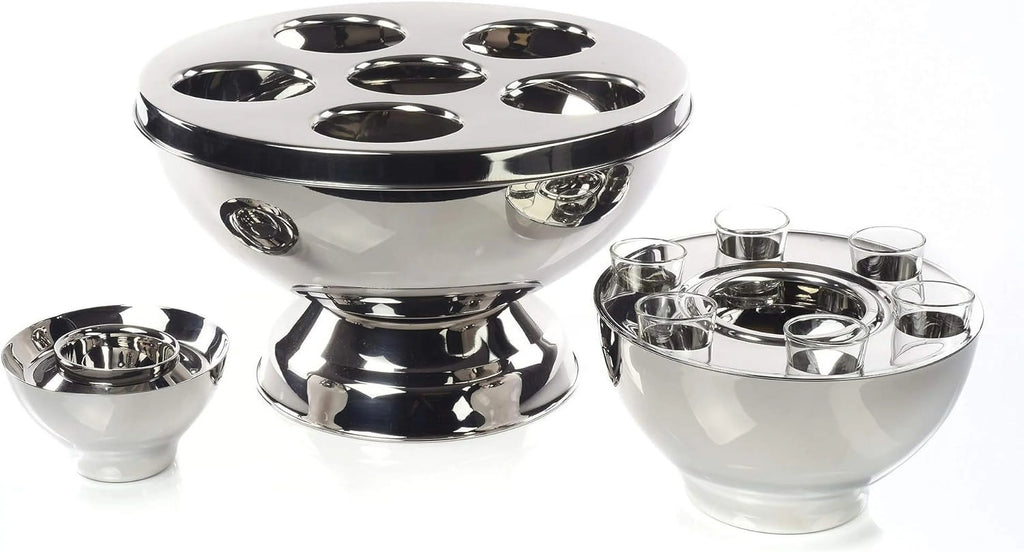 Stainless Steel 6 Compartment Wine Bottle Chiller A264332
