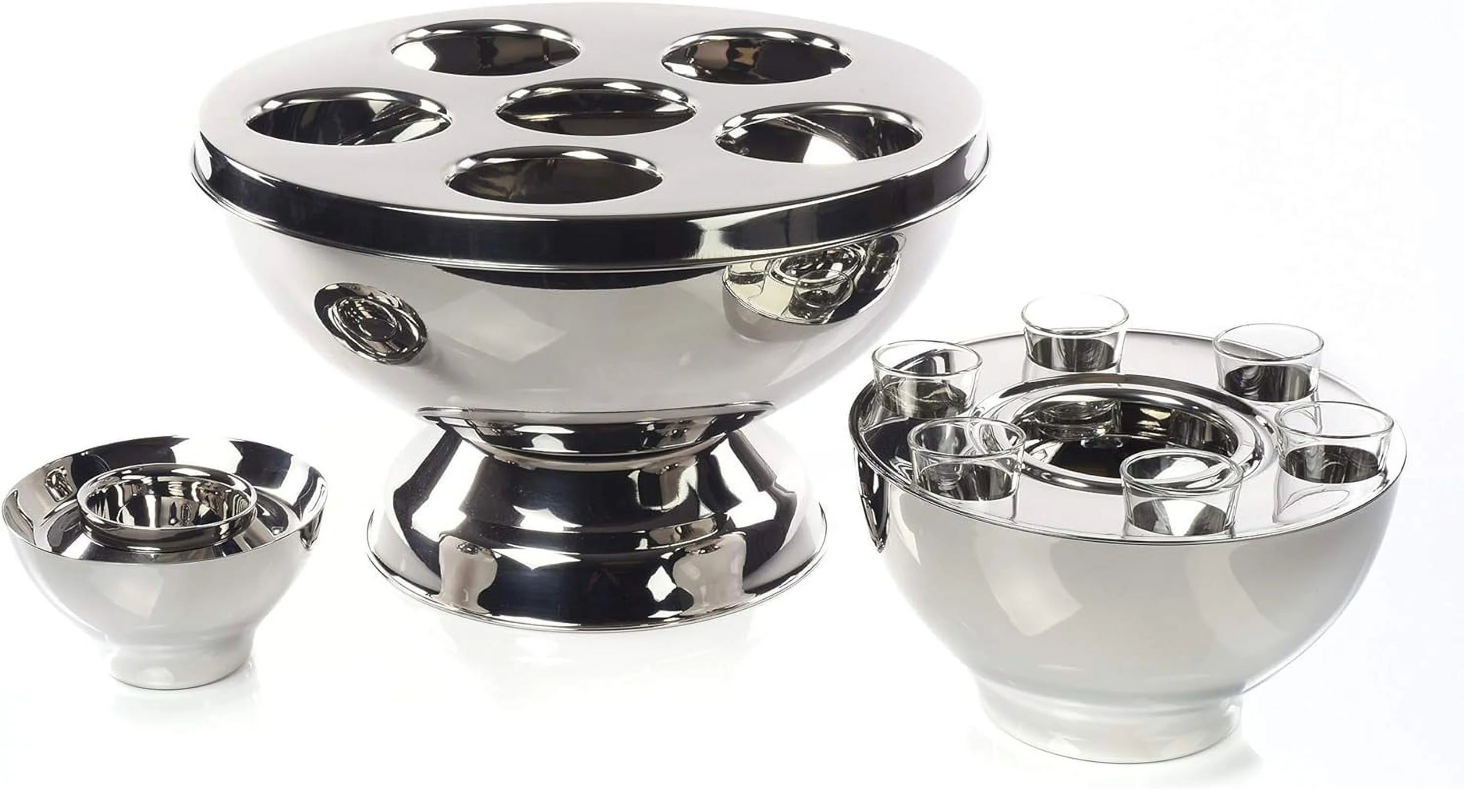 Stainless Steel 6 Compartment Wine Bottle Chiller A264332