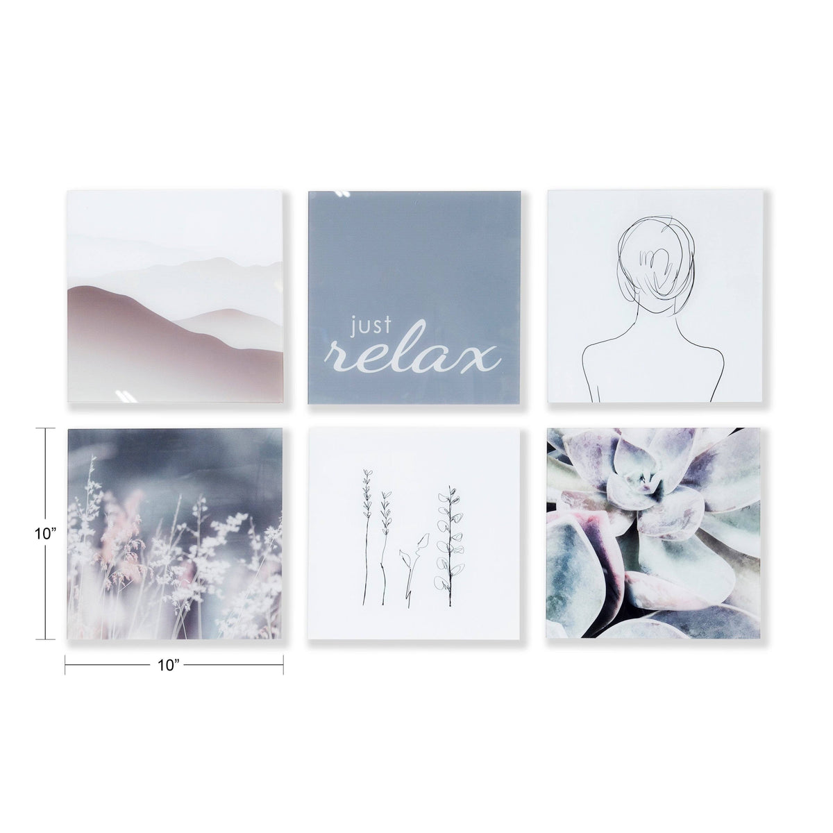 Assorted Floating Acrylic Set X3519