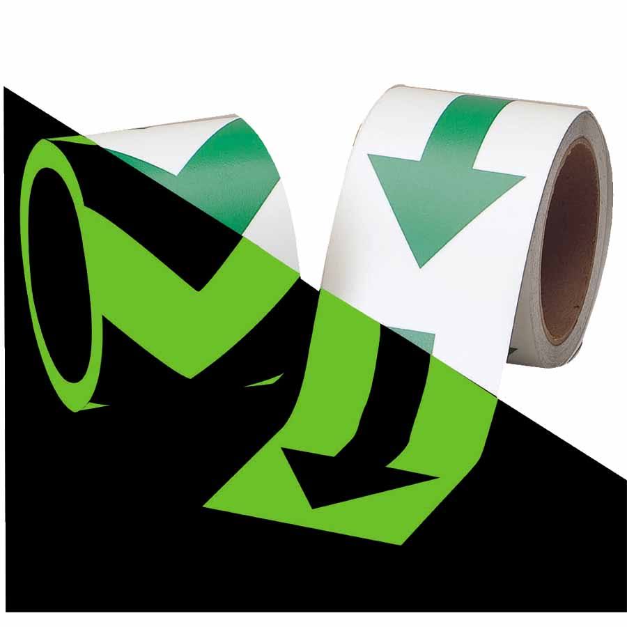 3x22 Glow in The Dark Arrow Tape Z33859