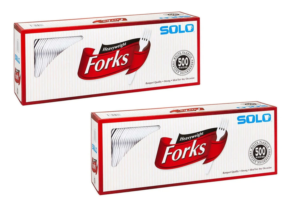 Heavyweight Plastic Fork, White, 500-count, 2 Pack A5698
