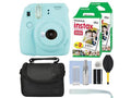 Ice Blue Instant Film Camera with 40 Film Accessory Kit J899475