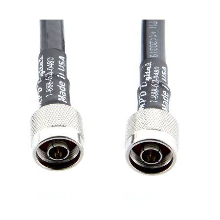 Ultra Low Loss Coaxial Cable with N-Male Connectors, 35 ft S59366