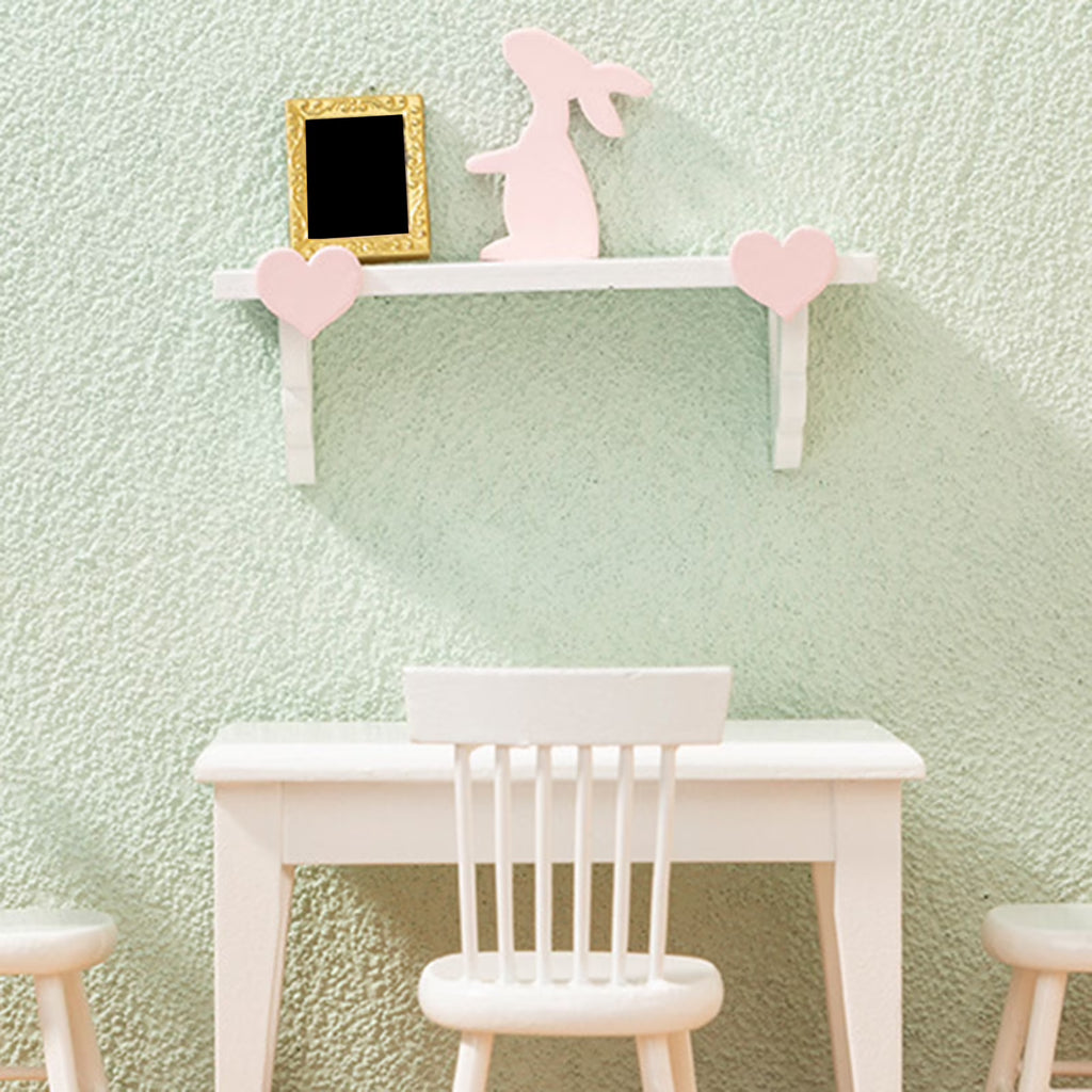Mini Rabbit Rack Birch Dollhouse Shelf E57702