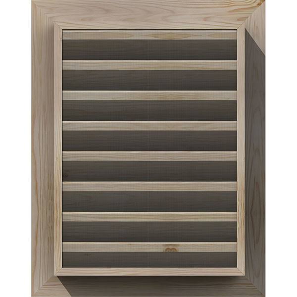 Unfinished Pine Gable Vent W1073