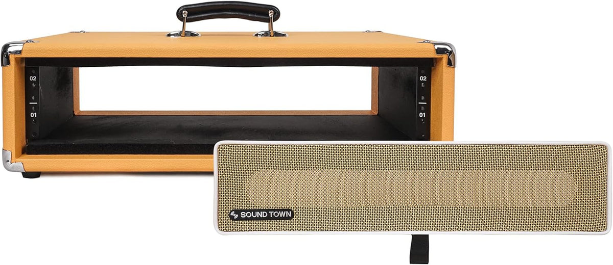 Orange 2U Amp Rack Case with Rubber Feet E66055