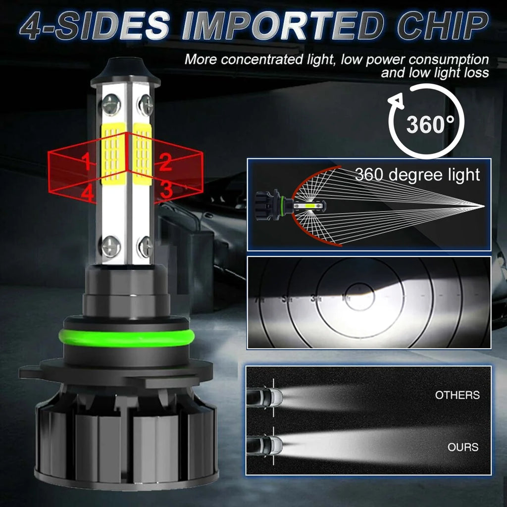 6000K LED Headlight Bulbs Combo 4X O690