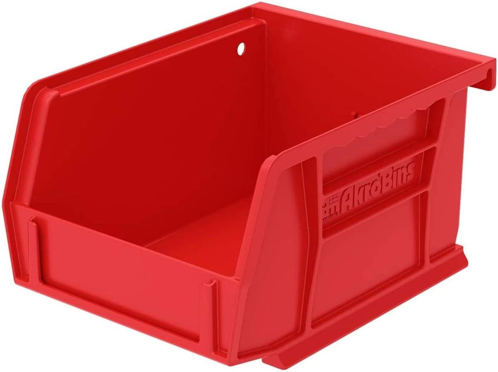 Plastic Storage Bin Hanging Stacking Containers, Black, 24-Pack Pack of 2 B59250