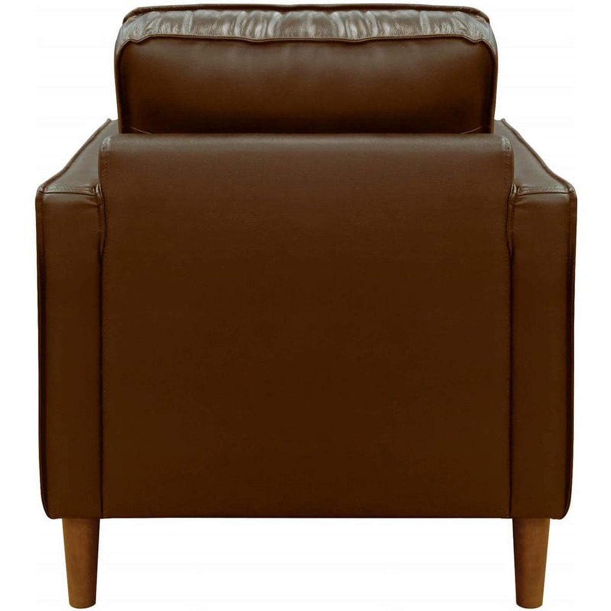 Chestnut Top-Grain Leather Armchair Y271