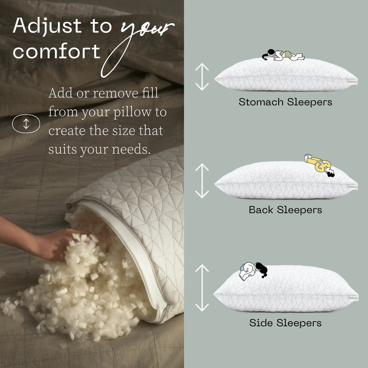 Queen Size Loft Pillow L3468