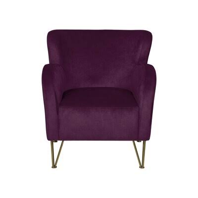 Rose Velvet Wingback Chair K693984