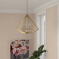 Antique Brass 6-Light Crystal Chandelier M3713