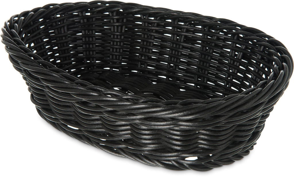 Black Woven Oval Basket - 6/Case O962