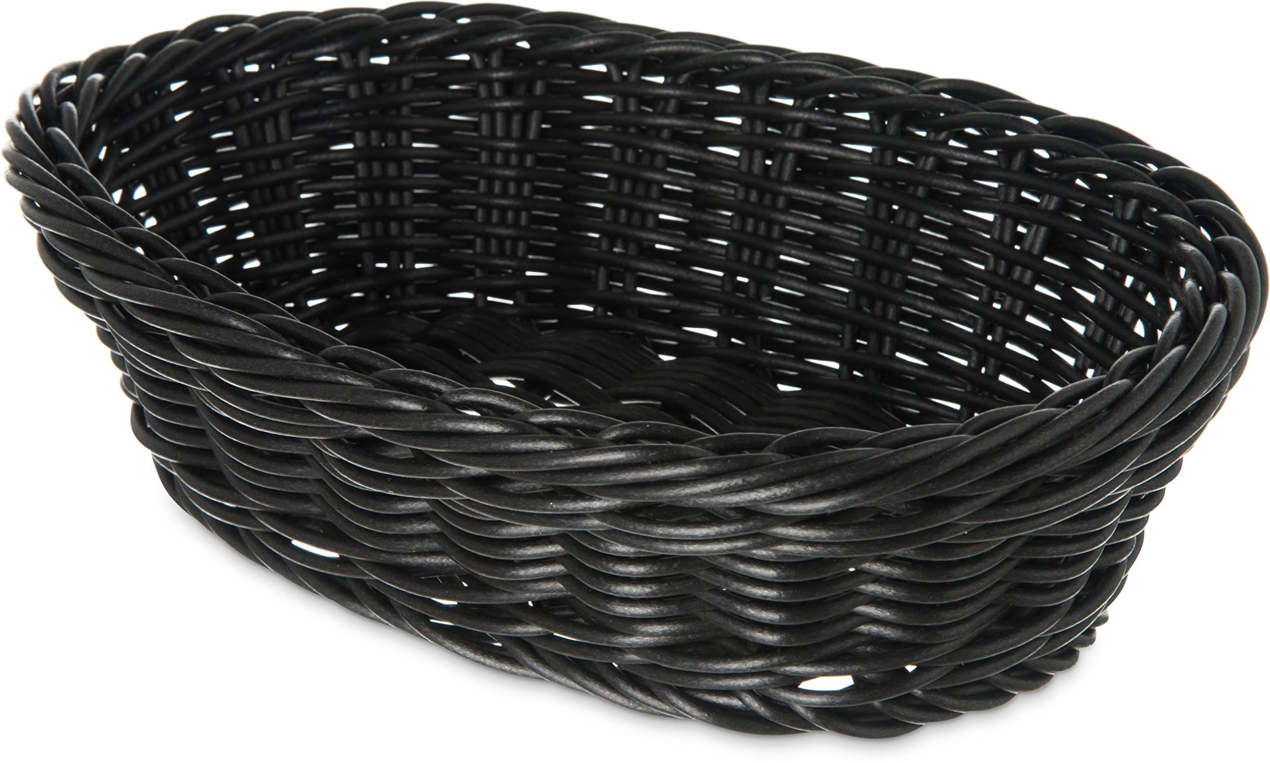 Black Woven Oval Basket - 6/Case O962